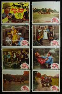 c661 RIDIN' DOWN THE TRAIL 8 movie lobby cards '47 Jimmy Wakely