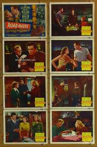 c663 ROAD HOUSE 8 movie lobby cards '48 Ida Lupino, Cornel Wilde
