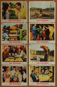 c676 ROUNDERS 8 movie lobby cards '65 Glenn Ford, Henry Fonda