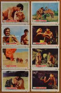 c685 SANDS OF THE KALAHARI 8 movie lobby cards '65 Susannah York, Africa