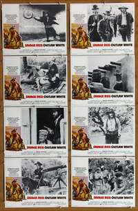 c377 GREAT GUNDOWN 8 movie lobby cards R76 Savage Red, Outlaw White!