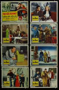 c690 SEA HORNET 8 movie lobby cards '51 barechested Rod Cameron!