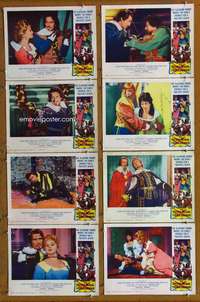c694 SECRET MARK OF DARTAGNAN 8 movie lobby cards '62 George Nader