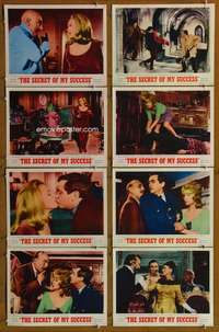 c698 SECRET OF MY SUCCESS 8 movie lobby cards '65 Shirley Jones