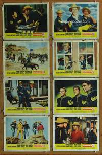 c704 SERGEANTS 3 8 movie lobby cards '62 Frank Sinatra, Dean Martin