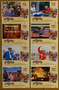c732 SMOKEY & THE BANDIT 3 8 movie lobby cards '83 Burt Reynolds
