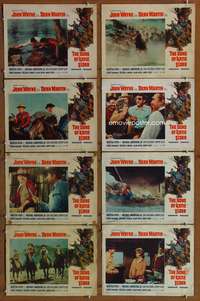 c737 SONS OF KATIE ELDER 8 movie lobby cards '65 John Wayne, Martin