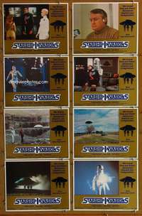 c750 STARSHIP INVASIONS 8 movie lobby cards '77 Robert Vaughn, Lee