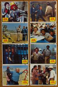 c754 STIR CRAZY 8 movie lobby cards '80 Gene Wilder, Richard Pryor