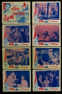 c792 TASK FORCE 8 movie lobby cards R56 Gary Cooper in uniform!