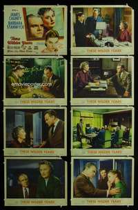 c806 THESE WILDER YEARS 8 movie lobby cards '56 Cagney & bad girl!