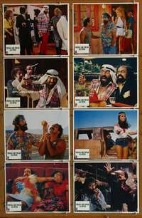 c810 THINGS ARE TOUGH ALL OVER 8 movie lobby cards '82 Cheech & Chong