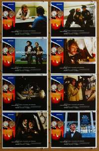 c820 TIME AFTER TIME 8 movie lobby cards '79 Malcolm McDowell, Warner
