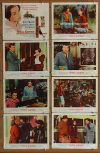 c837 TWO LOVES 8 movie lobby cards '61 Shirley MacLaine, Laurence Harvey