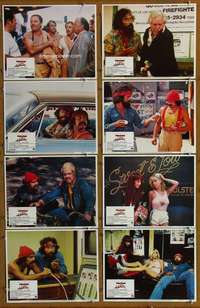 c840 UP IN SMOKE 8 movie lobby cards '78 Cheech & Chong drug classic!