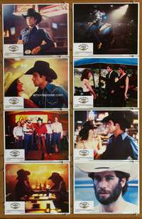 c842 URBAN COWBOY 8 movie lobby cards '80 John Travolta, Debra Winger