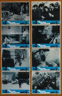 c867 WE STILL KILL THE OLD WAY 8 movie lobby cards '67 Gian Maria Volonte