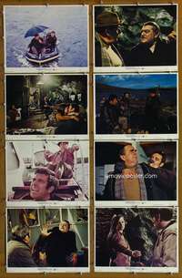 c877 WHEN EIGHT BELLS TOLL 8 movie lobby cards '71 Alistair MacLean