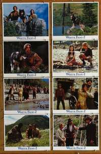 c881 WHITE FANG 2 8 movie lobby cards '94 Disney, Myth of the White Wolf