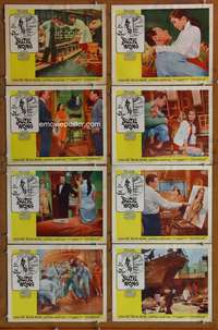 c897 WORLD OF SUZIE WONG 8 movie lobby cards '60 William Holden, Kwan