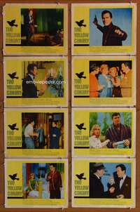 c903 YELLOW CANARY 8 movie lobby cards '63 Pat Boone, Barbara Eden
