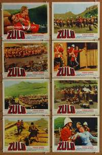 c912 ZULU 8 movie lobby cards '64 Stanley Baker, Michael Caine
