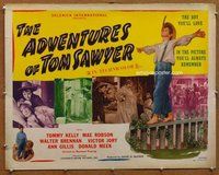d378 ADVENTURES OF TOM SAWYER half-sheet movie poster R45 Mark Twain