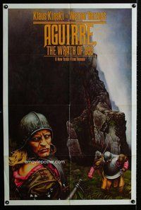 e020 AGUIRRE, THE WRATH OF GOD one-sheet movie poster '72 Klaus Kinski