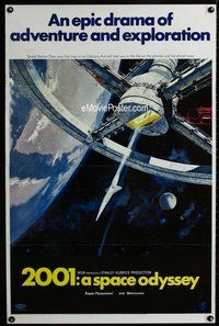 f010 2001 A SPACE ODYSSEY style A one-sheet movie poster '68 Kubrick classic