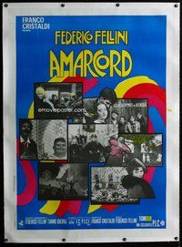 f044 AMARCORD linen Italian 1p R70s Federico Fellini