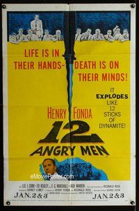 g003 12 ANGRY MEN one-sheet movie poster '57 Henry Fonda, Sidney Lumet