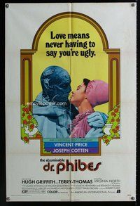g012 ABOMINABLE DR PHIBES one-sheet movie poster '71 Vincent Price