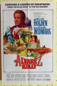 g019 ALVAREZ KELLY one-sheet movie poster '66 William Holden, Widmark