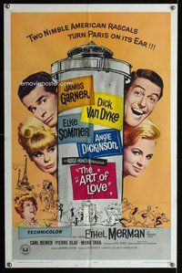g040 ART OF LOVE one-sheet movie poster '65 Dick Van Dyke, Elke Sommer