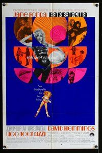 g055 BARBARELLA style B one-sheet movie poster '68 Jane Fonda, Roger Vadim