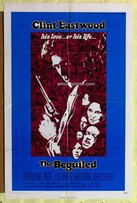 g064 BEGUILED one-sheet movie poster '71 Clint Eastwood, Geraldine Page