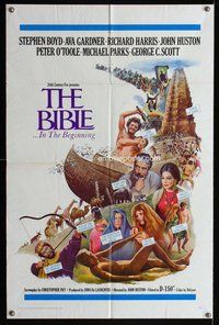 g072 BIBLE one-sheet movie poster '67 John Huston, Stephen Boyd, Ava Gardner