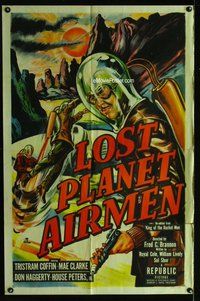 g397 LOST PLANET AIRMEN one-sheet movie poster '51 King of the Rocket Men!