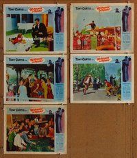 h550 40 POUNDS OF TROUBLE 5 move lobby cards '63 Tony Curtis, Pleshette