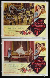 h824 5000 FINGERS OF DR T 2 move lobby cards '53 written by Dr. Seuss!
