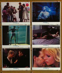 h432 9 1/2 WEEKS 6 move lobby cards '86 Mickey Rourke, Kim Basinger