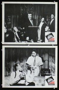 h830 ADVISE & CONSENT 2 move lobby cards '62 Walter Pidgeon, Laughton