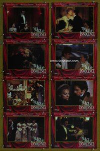 h086 AGE OF INNOCENCE 8 int'l move lobby cards '93 Martin Scorsese