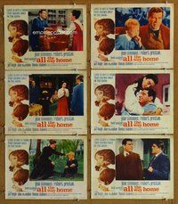 h435 ALL THE WAY HOME 6 move lobby cards '63 Jean Simmons, Preston