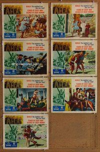 h263 ATLAS 7 move lobby cards '61 gladiator Michael Forest, Corman