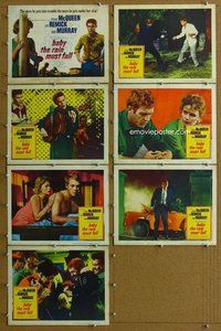 h265 BABY THE RAIN MUST FALL 7 move lobby cards '65 Steve McQueen