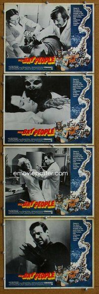 h657 BAT PEOPLE 4 move lobby cards '74 AIP wild creepy images!