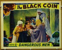 h024 BLACK COIN #2 Chap 1 movie lobby card '36 serial, Arabs attack!