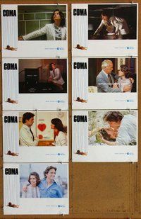 h286 COMA 7 int'l move lobby cards '77 Genevieve Bujold, Douglas