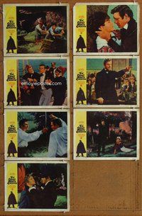 h288 COUNT OF MONTE CRISTO 7 move lobby cards '62 Louis Jourdan